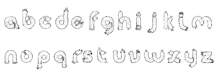 Armz Schriftart Kleinbuchstaben