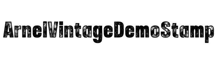 Arnel Vintage Demo Stamp Font