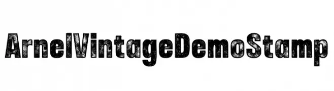 Arnel Vintage Demo Stamp  Free Fonts Download