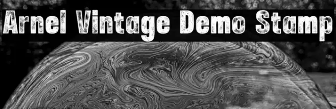 Arnel Vintage Demo Stamp Font examples