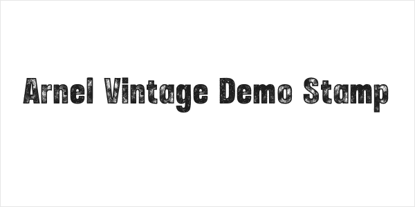 Arnel Vintage Demo Stamp Logo