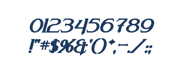 Arneson Bold Italic Other Characters