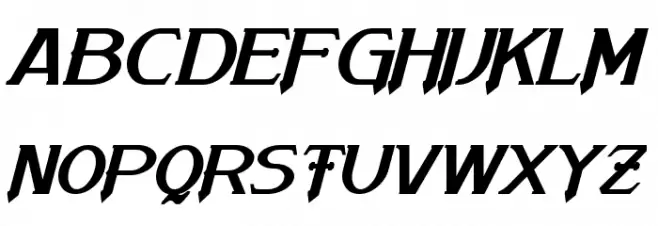 Arneson Bold Italic फ़ॉन्ट अपरकेस