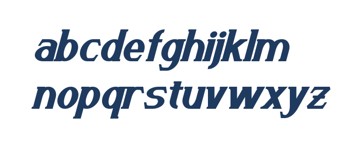 Arneson Bold Italic Lowercase