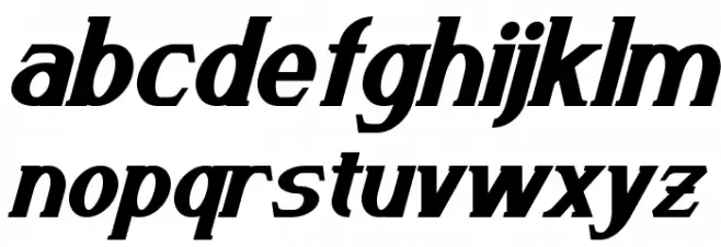 Arneson Bold Italic Caratteri MINUSCOLO