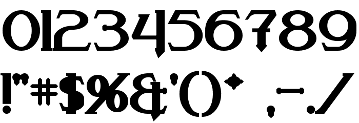 Arneson Bold Font OTHER CHARS