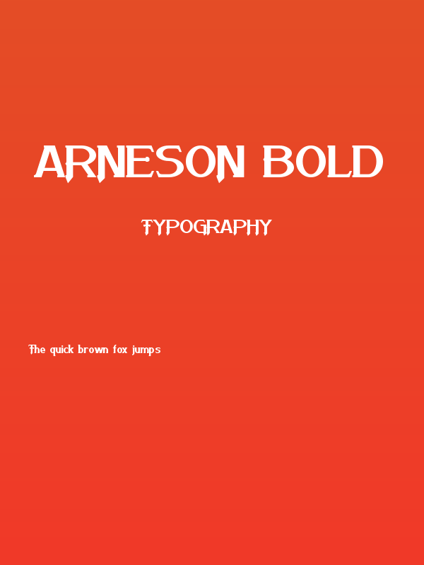 Arneson Bold Poster