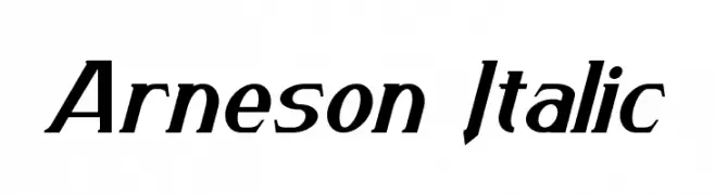 Arneson Italic  les polices de caractères gratuit tlcharger