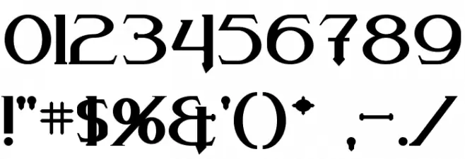 Arneson フォント その他の文字