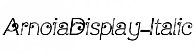 ArnoiaDisplay-Italic  les polices de caractères gratuit tlcharger