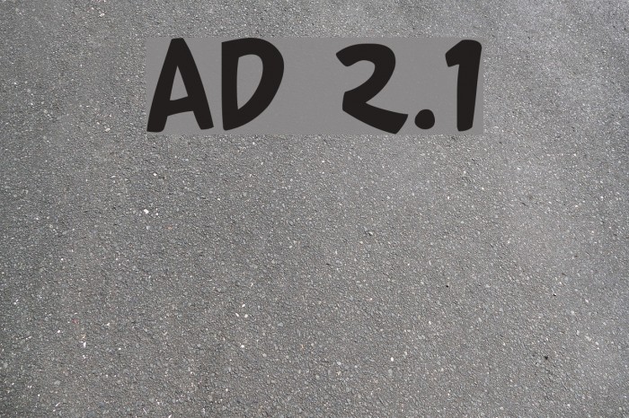 Arnold 2.1 Font examples