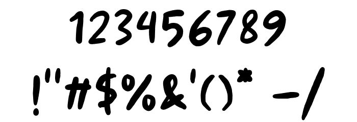 Arnold Letter- Demo Font OTHER CHARS