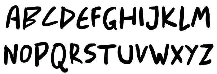 Arnold Letter- Demo Font UPPERCASE