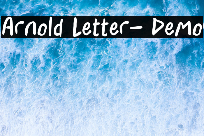 Arnold Letter- Demo Example 1