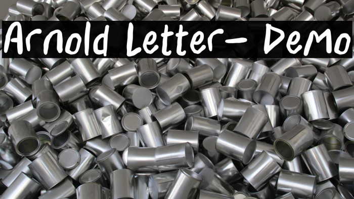 Arnold Letter- Demo Example 2