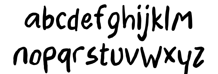 Arnold Letter- Demo Font LOWERCASE