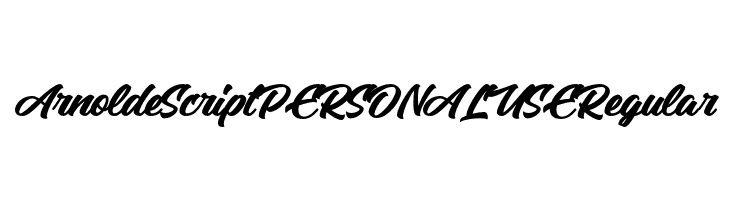 Arnolde Script PERSONAL USE Regular  Frei Schriftart Herunterladen