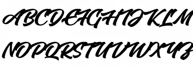 Arnolde Script PERSONAL USE Regular फ़ॉन्ट अपरकेस