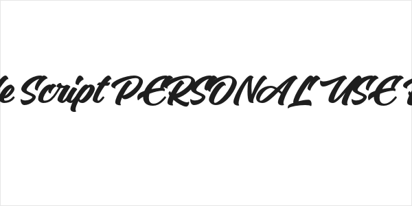 Arnolde Script PERSONAL USE Regular Logo