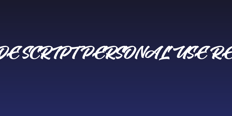 Arnolde Script PERSONAL USE Regular Social Header