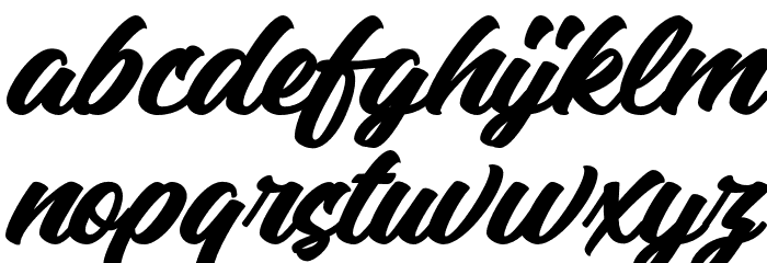 Arnolde Script PERSONAL USE Regular Font LOWERCASE