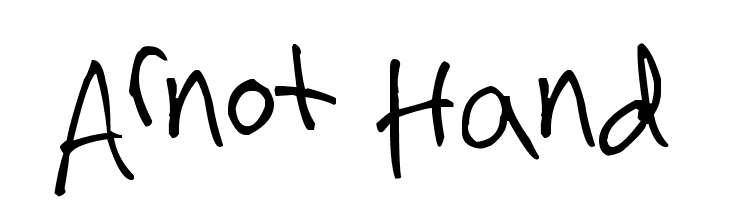 Arnot Hand Font
