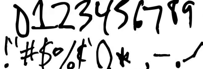 Arnot Hand Font OTHER CHARS