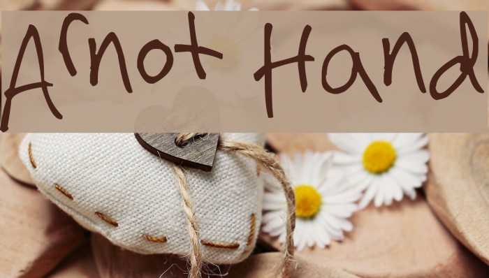 Arnot Hand Font examples