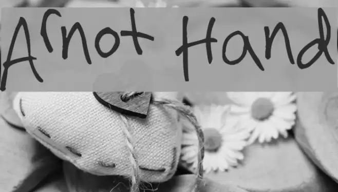 Arnot Hand Font examples