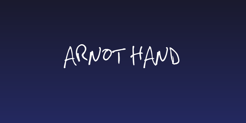 Arnot Hand Social Header