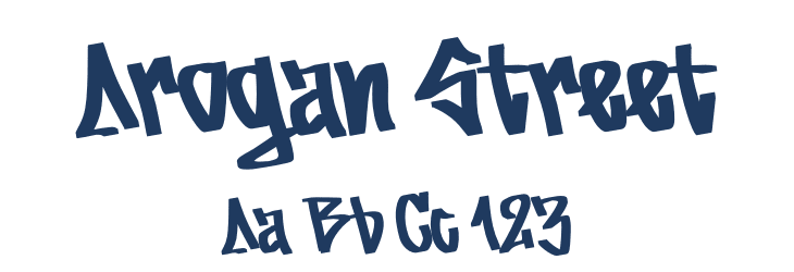 Arogan Street Font Preview