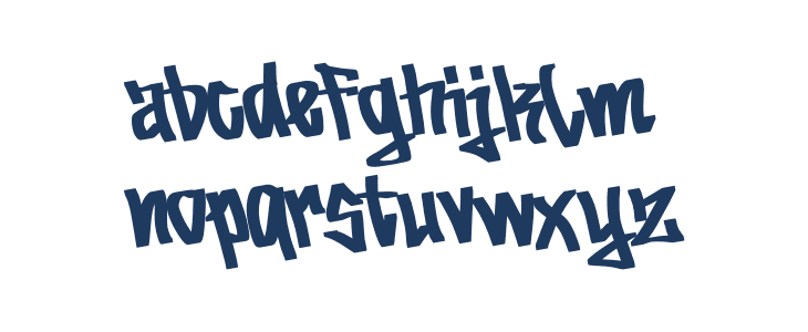 Arogan Street Lowercase