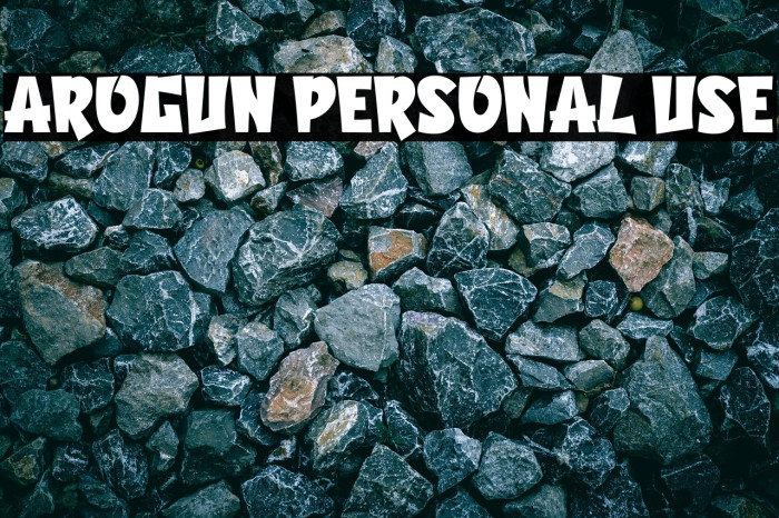 Arogun Personal Use Example 3