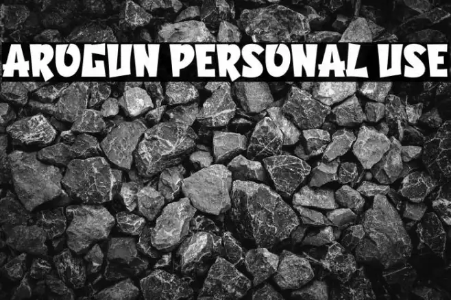 Arogun Personal Use Example 3
