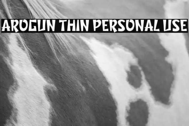 Arogun Thin Personal Use Example 3