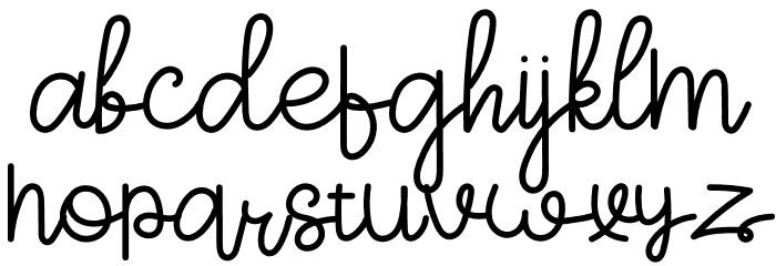 ArohA Demo Font LOWERCASE