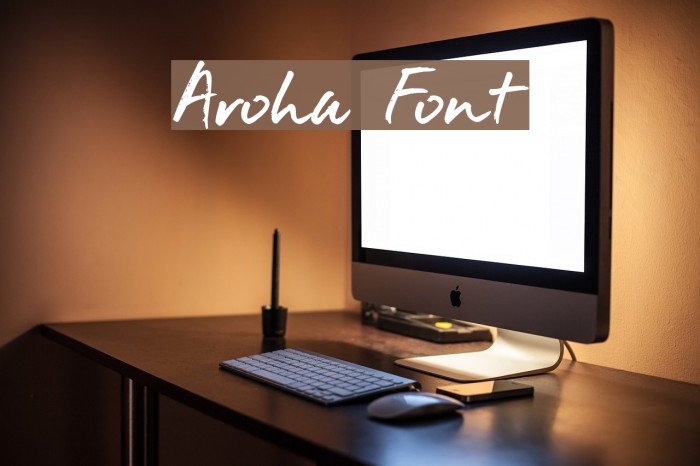 Aroha फ़ॉन्ट examples