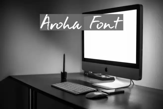 Aroha Font examples