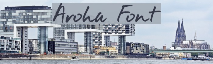 Aroha फ़ॉन्ट examples