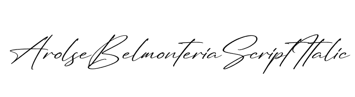 Arolse Belmonteria Script Italic  Fuentes Gratis Descargar