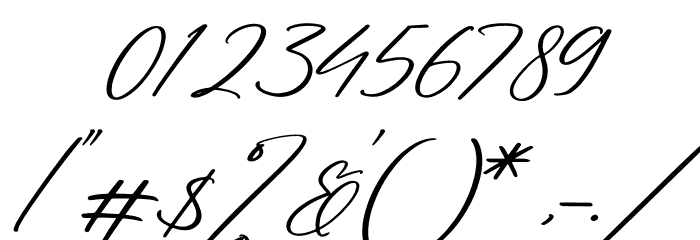 Arolse Belmonteria Script Italic フォント その他の文字