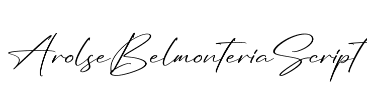 Arolse Belmonteria Script Schriftart