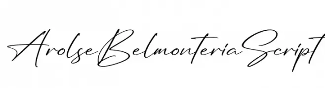 Arolse Belmonteria Script  baixar fontes gratis