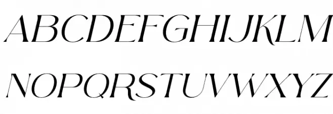 Arolse Belmonteria Serif Italic 字体 大写