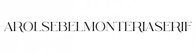 Arolse Belmonteria Serif  Frei Schriftart Herunterladen