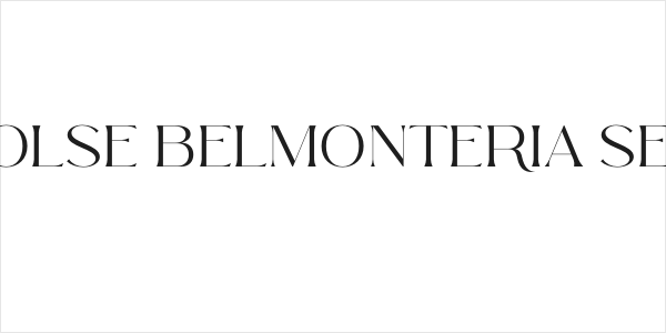 Arolse Belmonteria Serif Logo