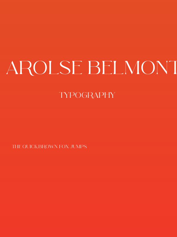 Arolse Belmonteria Serif Poster