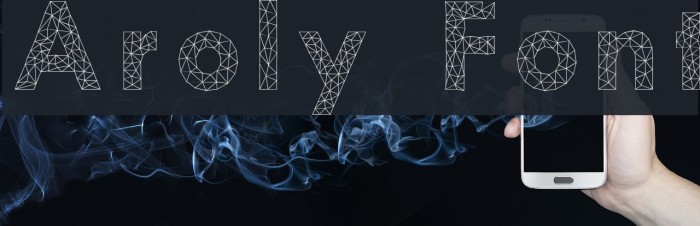 Aroly Font examples