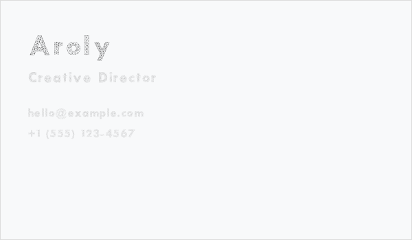 Aroly Business Card