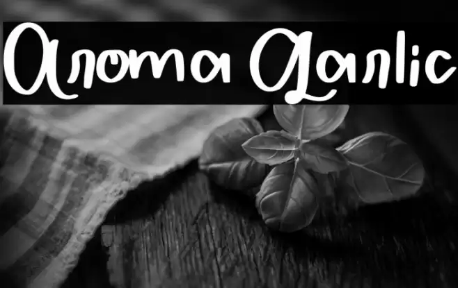 Aroma Garlic Font examples